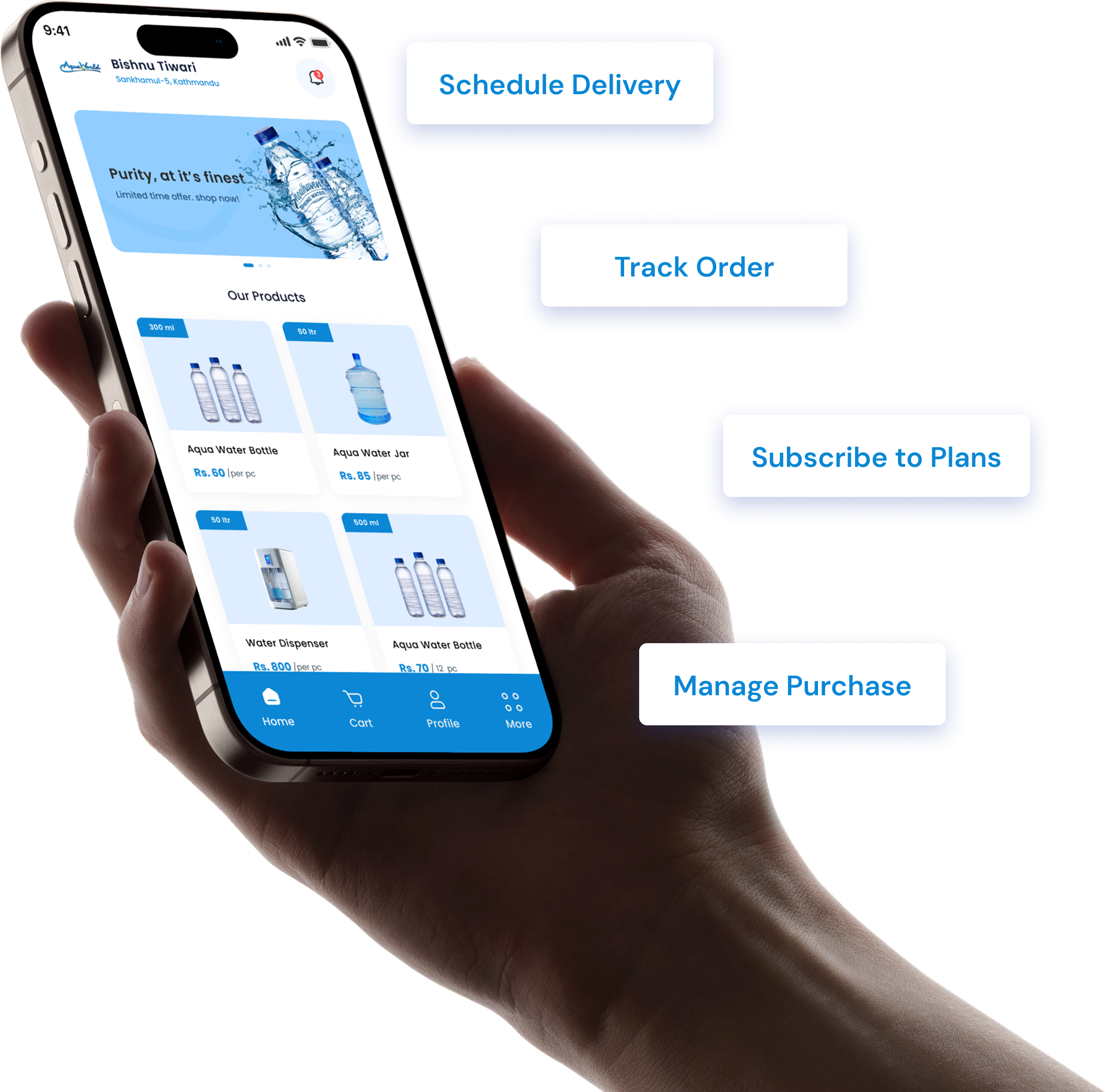 Aqua App Mockup