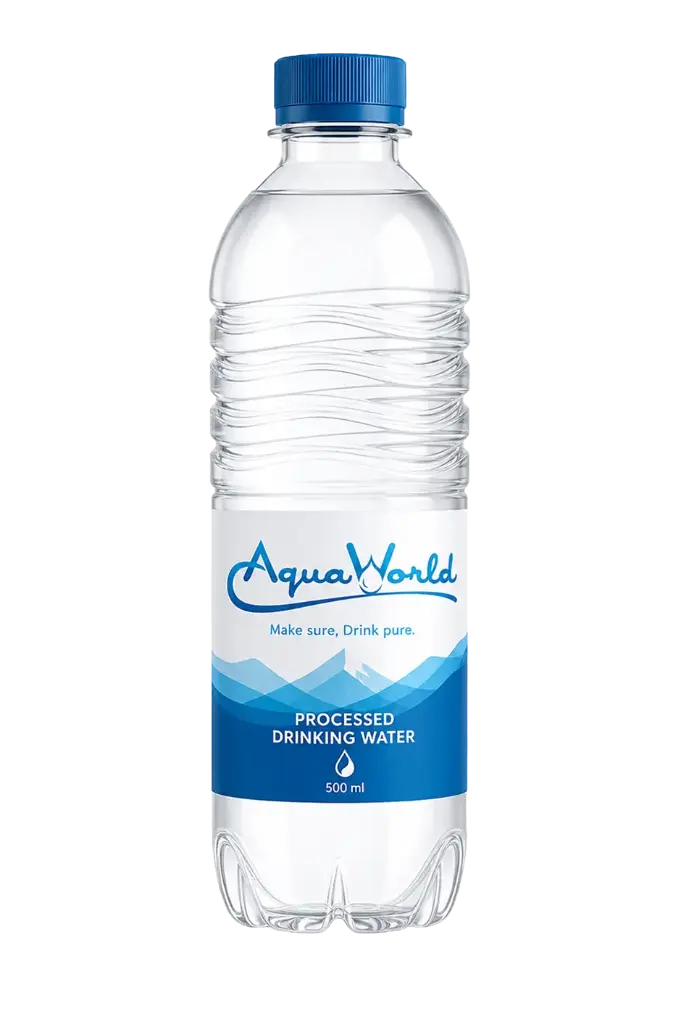 Aqua World 500 ml Bottled Water - 12 Count