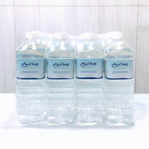 Aqua World 300 ml Bottled Water - 15 Count
