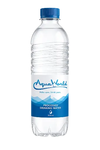 Aqua World 500 ml Bottled Water - 12 Count