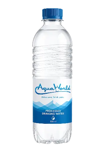 Aqua World 1000 ml Bottled Water - 12 Count